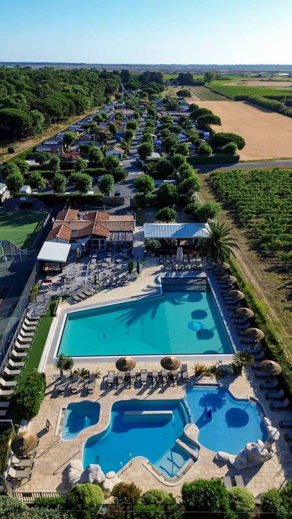 Espace aquatique sur le camping le Cormoran